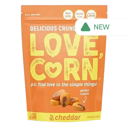 Wholesale Love Corn - Cheddar Pouch - 4Oz- Bulk