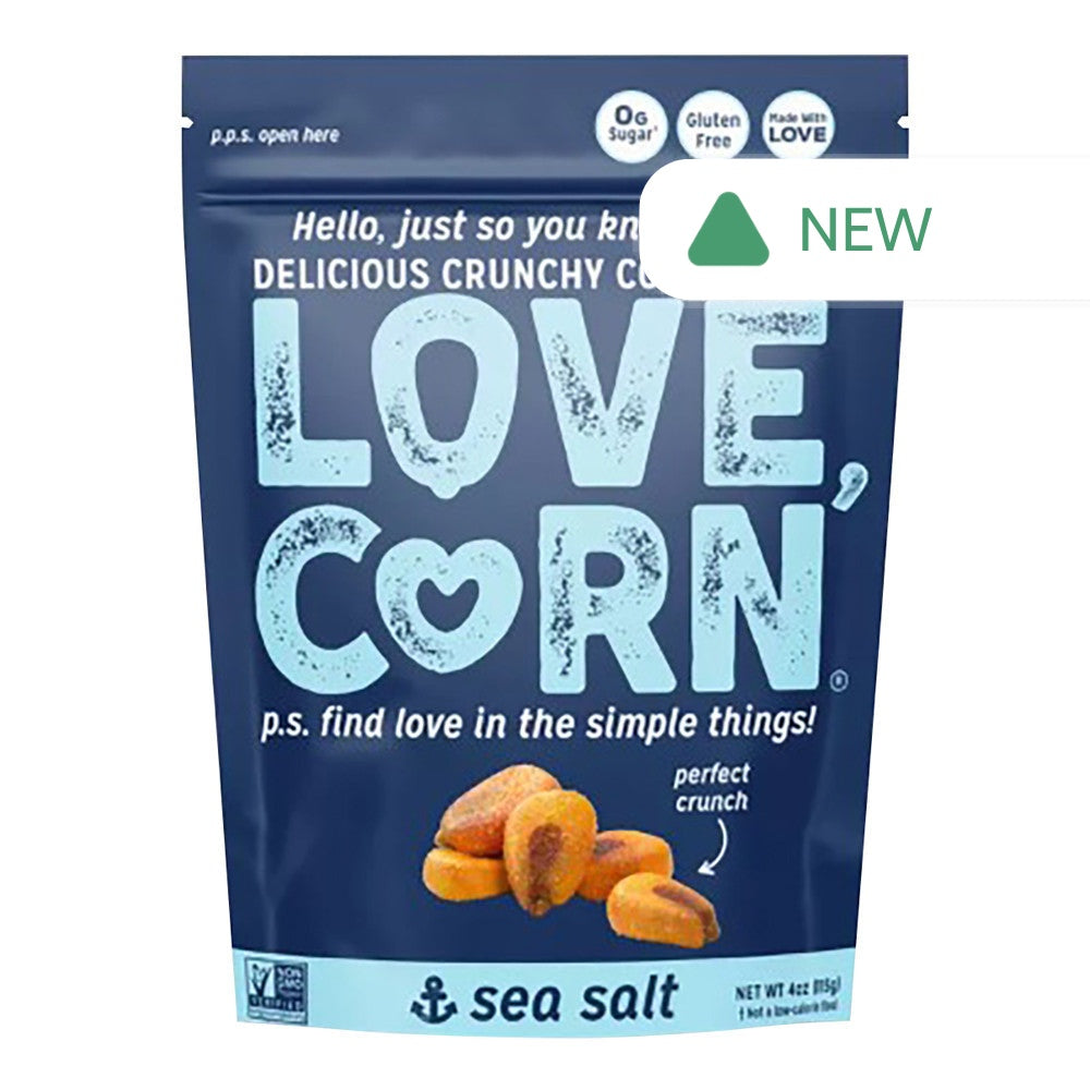 Wholesale Love Corn - Sea Salt Pouch - 4Oz- Bulk