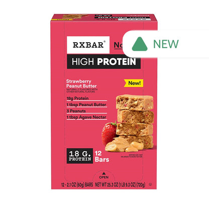 Wholesale Rx Bar - High Protein Peanut Butter Stwbrybar - 2.1Oz- Bulk