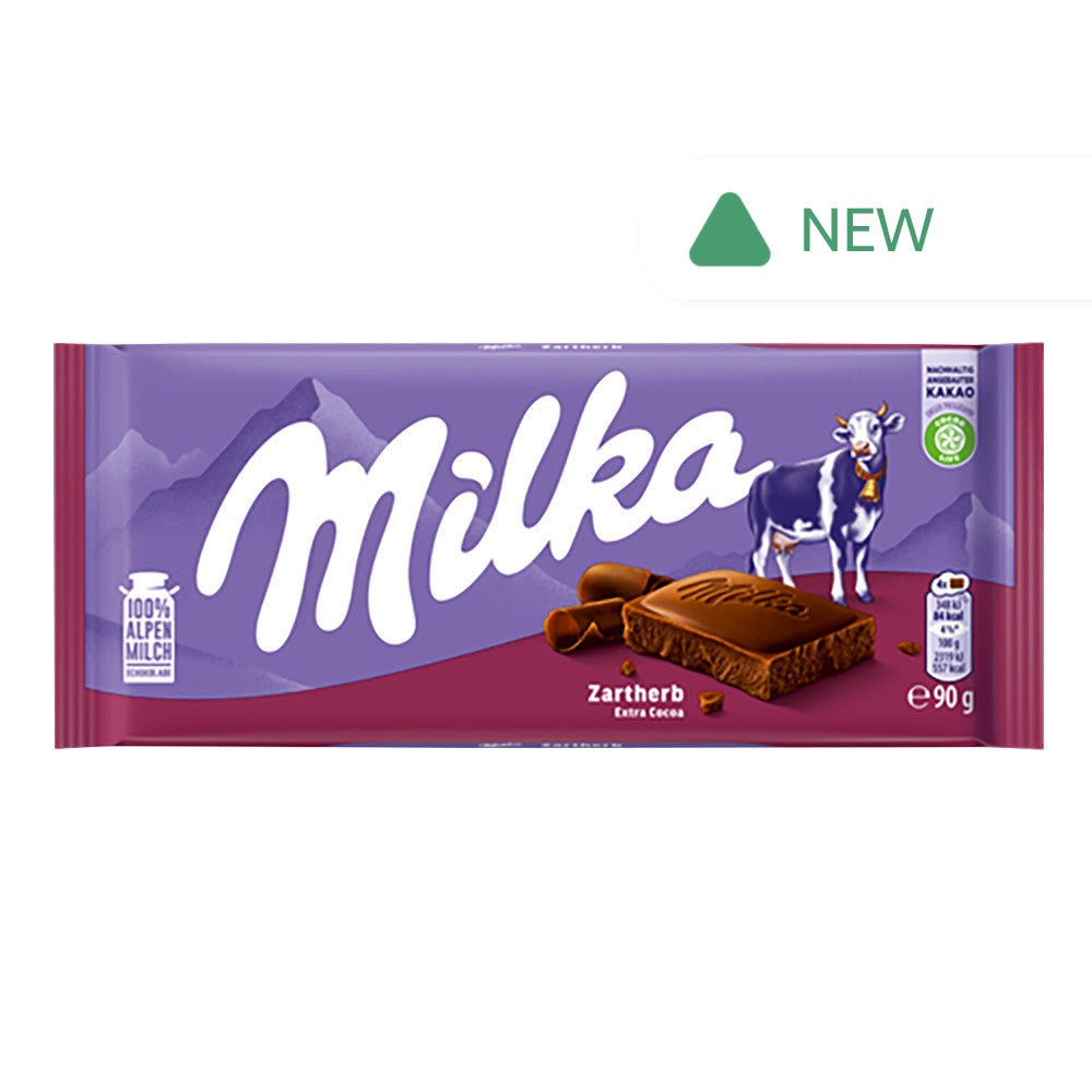 Wholesale Milka - Zartherb Bitterswet Chocolate - 3.17Oz- Bulk