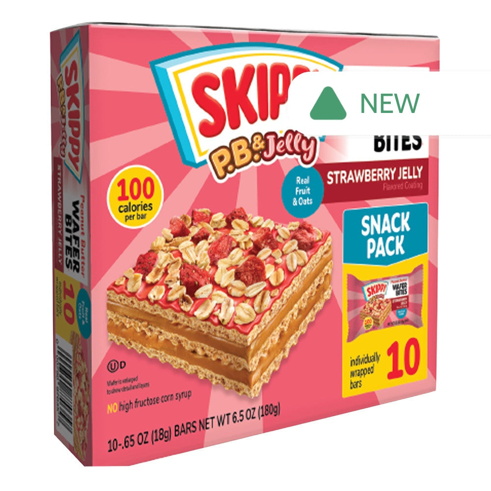 Wholesale Skippy - Wafer Bites - Pb&J Stwbry(10Ct) - 10.65Oz- Bulk