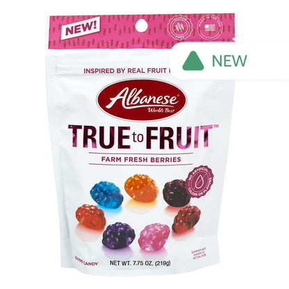 Wholesale Albanese True To Fruit Farm Fresh Berries 7.75 Oz Pouch- Bulk