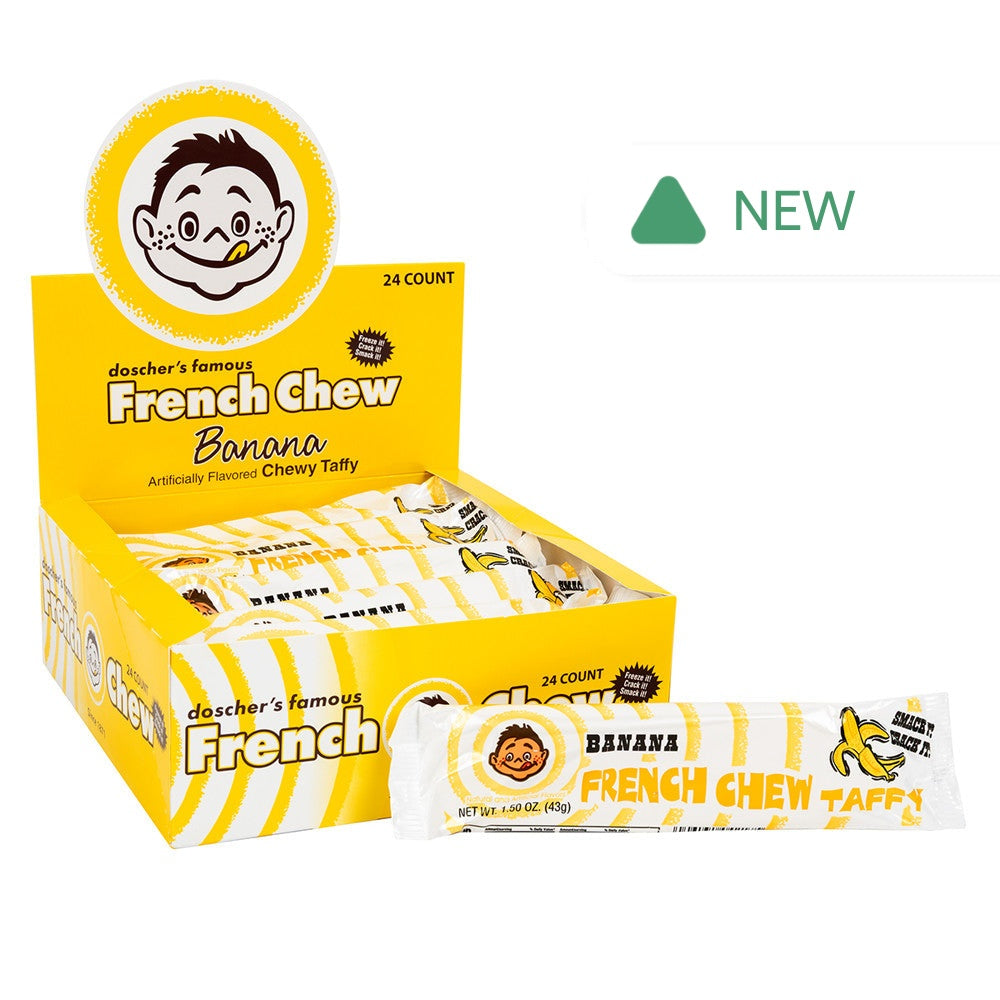 Wholesale French Chew Banana Taffy Bar 1.62 Oz- Bulk