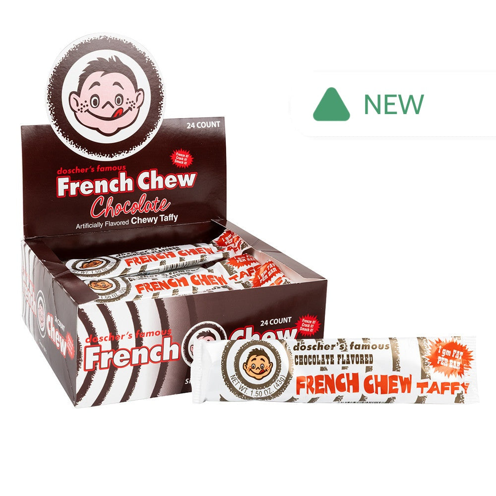 Wholesale French Chew Chocolate Taffy Bar 1.62 Oz- Bulk