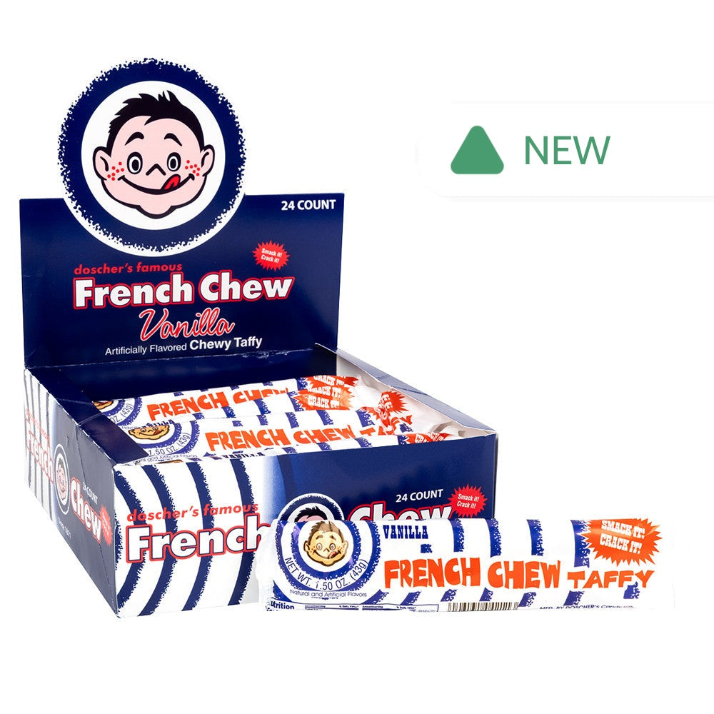 Wholesale French Chew Vanilla Taffy Bar 1.62 Oz- Bulk