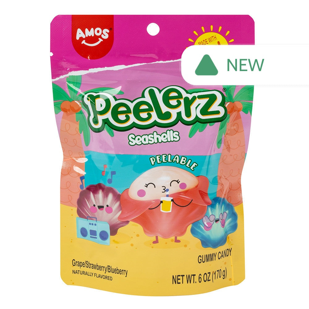 Wholesale Peelerz Gummy Seashells 6 Oz Bag- Bulk