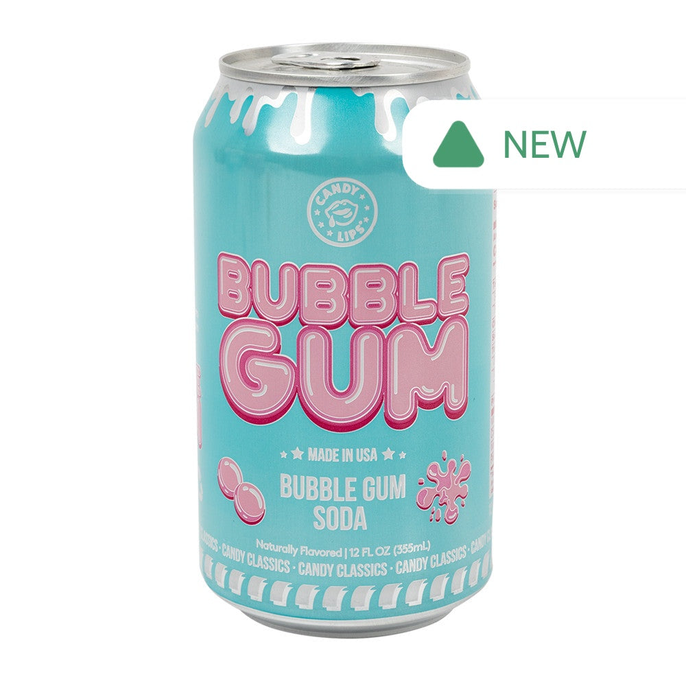 Wholesale Candy Lips Bubble Gum Soda 12 Oz Can- Bulk
