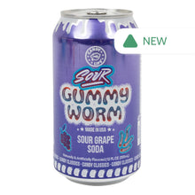 Wholesale Candy Lips Sour Gummy Worm Sour Grape Soda 12 Oz Can- Bulk