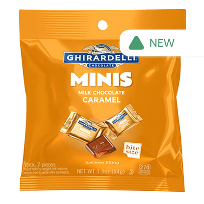 Wholesale Ghirardelli - Caramel Milk Chocolate Miniature - 1.9Oz- Bulk