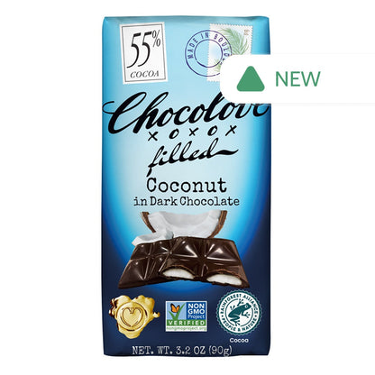 Wholesale Chocolove - Bar - Coconut Dar Chocola - 3.2Oz- Bulk