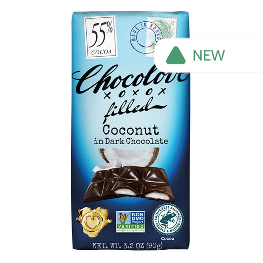 Wholesale Chocolove - Bar - Coconut Dar Chocola - 3.2Oz- Bulk