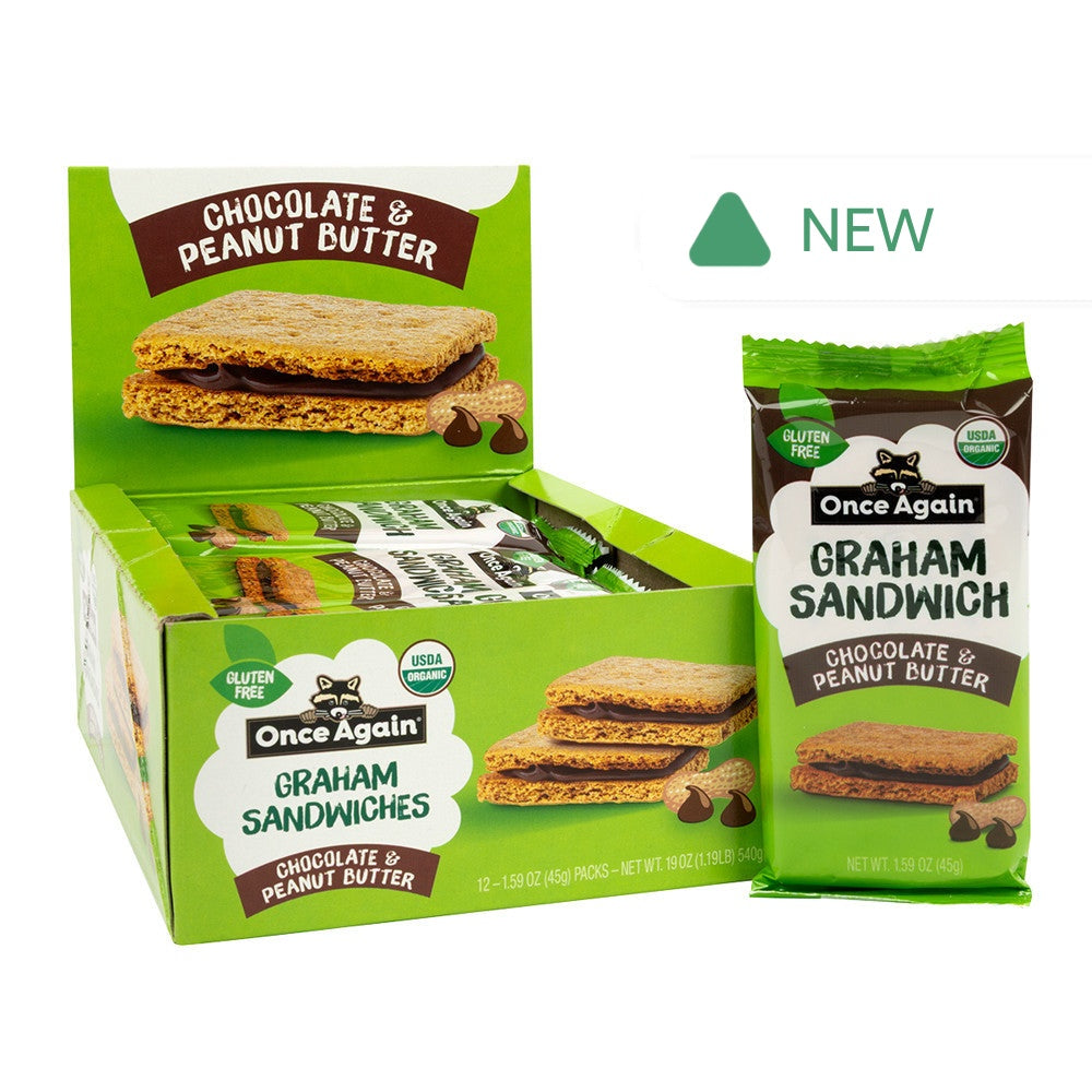 Wholesale Once Again - Chocolate Peanut B Graham - 1.59Oz- Bulk