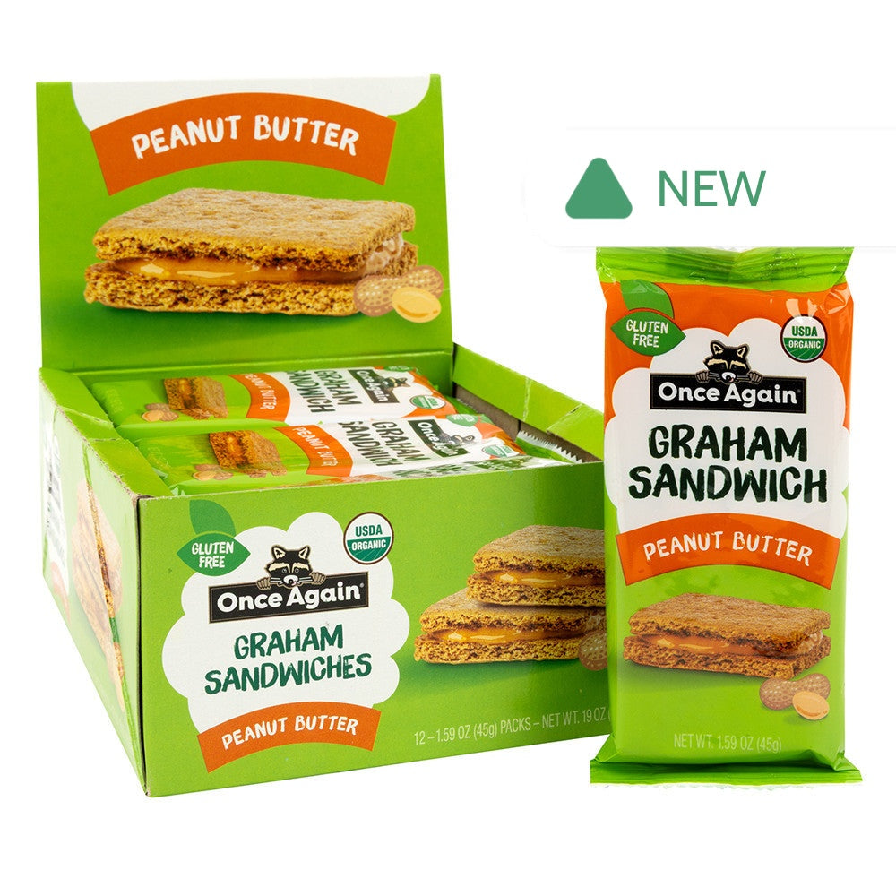 Wholesale Once Again - Org Nut Butter Graham - 1.59Oz- Bulk