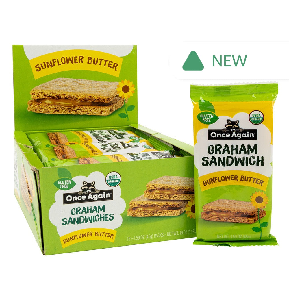 Wholesale Once Again - Org Sunflower Graham - 1.59Oz- Bulk