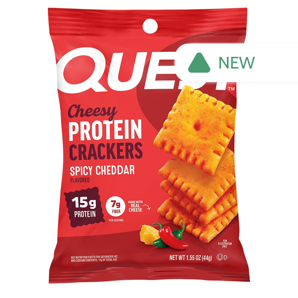 Wholesale Quest - Cheese Crackers Spc Cheddar - 1.55Oz- Bulk