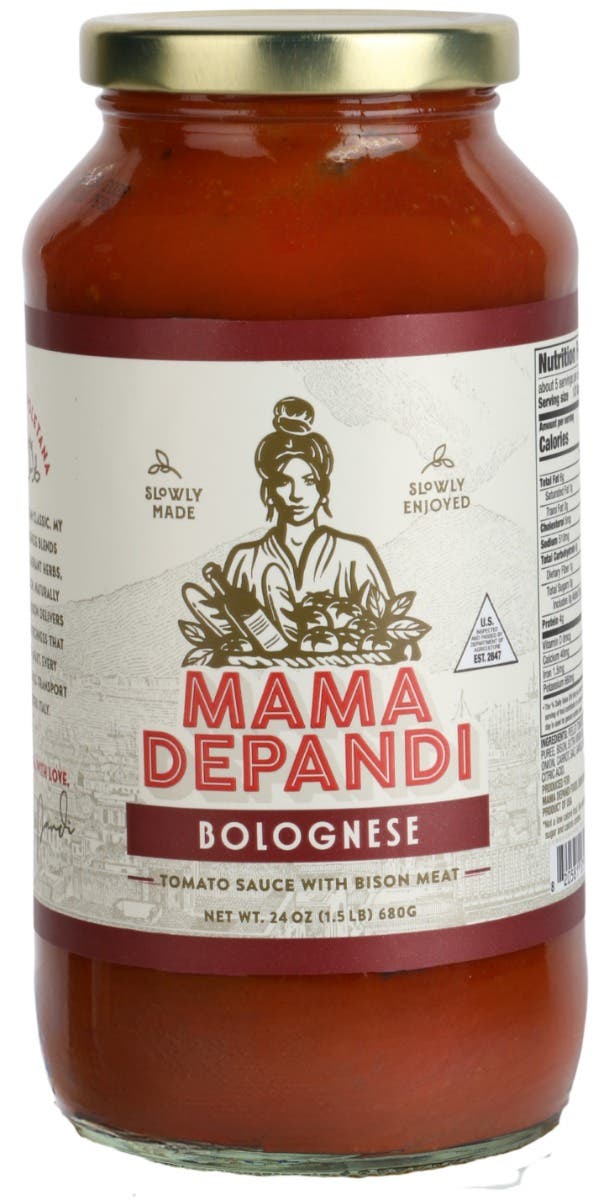 Mama DePandi Bolognese Tomato Sauce With Bison Meat 24 Oz