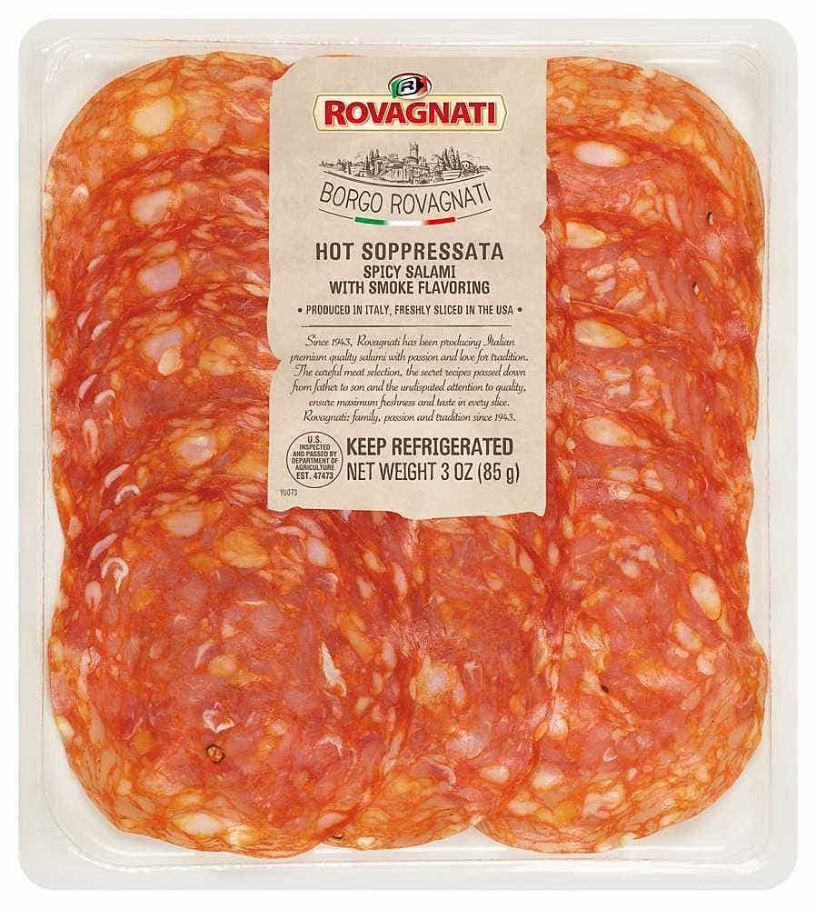 Wholesale Rovagnati Hot Soppressata 3 Oz- Bulk