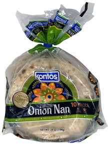 Wholesale Kontos Onion Naan 10 pc 28 oz- Bulk