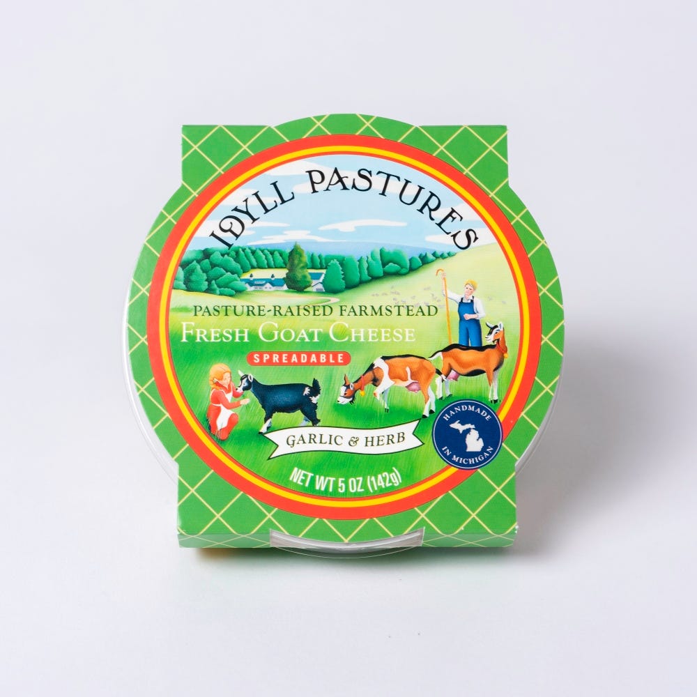 Wholesale Idyll Farms Garlic & Herbs Goat Cheese Spread 5 Oz- Bulk