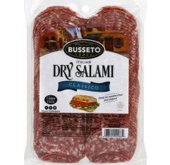 Wholesale Busseto Italian Dry Salami Sliced 3 Oz- Bulk