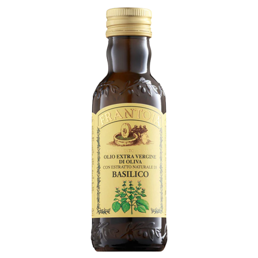 Wholesale Frantoia Case Extra Virgin Olive Oil With Basil- Bulk