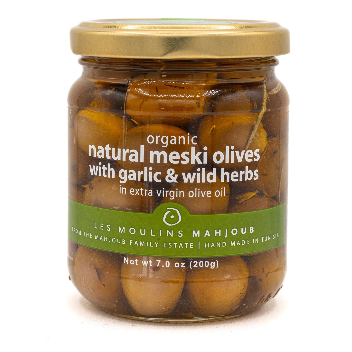 Wholesale Mahjoub Olives W/Garlic Herb 200G- Bulk