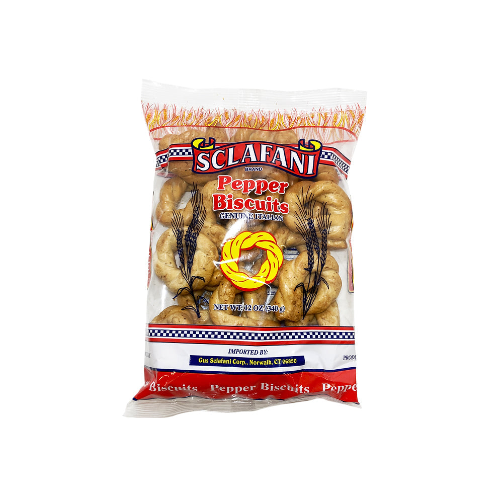 Wholesale Sclafani Italian Pepper Biscuit | 12 oz- Bulk