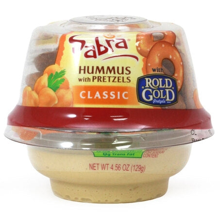 Wholesale Sabra Case * 4.56Oz Classic Hummus With Pretzels- Bulk
