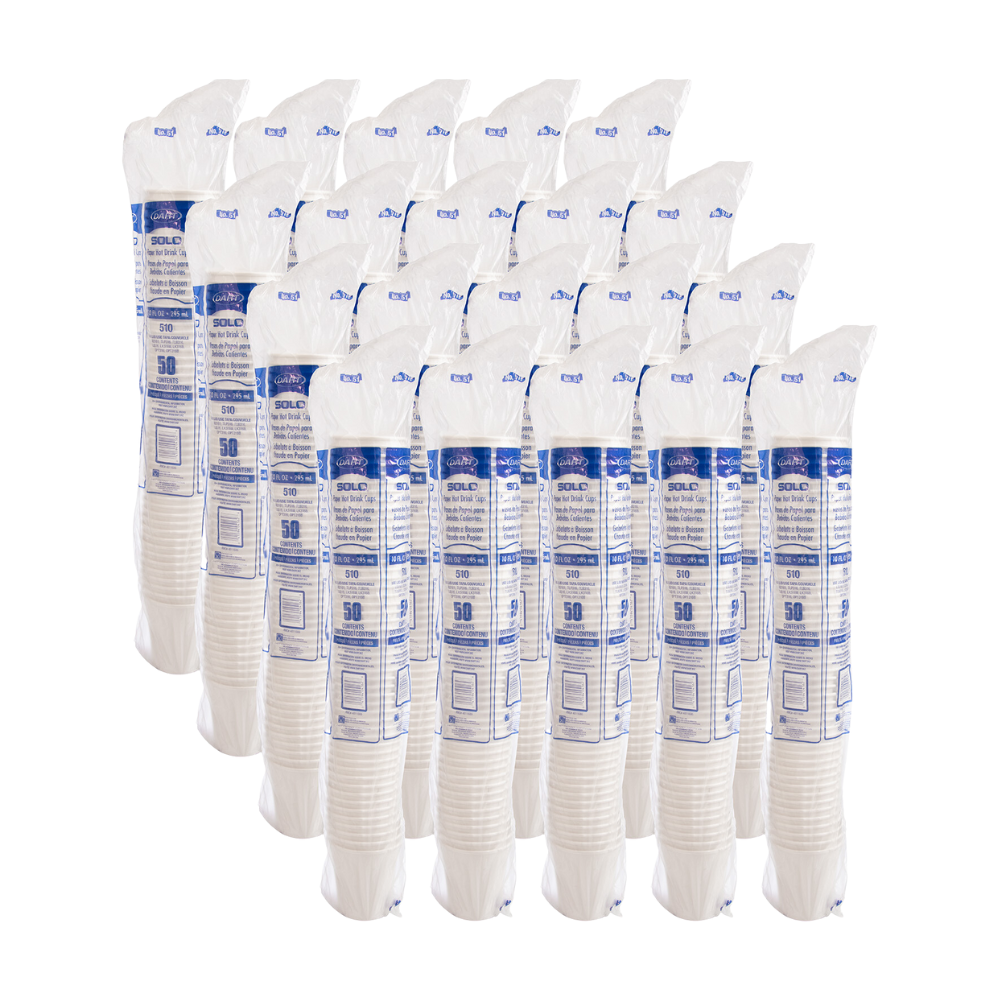 Wholesale Solo Case 10Oz White Paper Hot Cup- Bulk