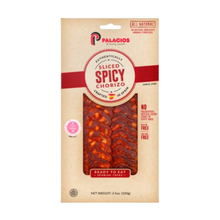 Wholesale Palacios Case Sliced Hot Chorizo- Bulk