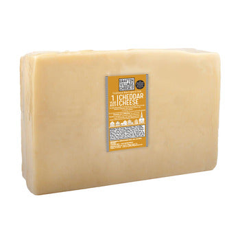 Wholesale Grafton Village Cheese Co. 1 Year White Vermont Cheddar Cheese 10lb- Bulk