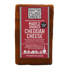 Wholesale Grafton Village Cheese Smoked Maple Vermont Cheddar Raw Cheese 1lb- Bulk