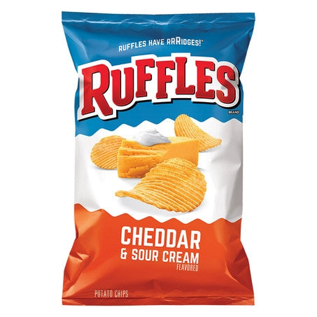 Wholesale Ruffles * Ruffles Potato Chips Cheddar & Sour Cream | 2.125 oz- Bulk