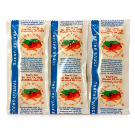 Wholesale Salad Fresh Case Tartar Sauce Packets- Bulk