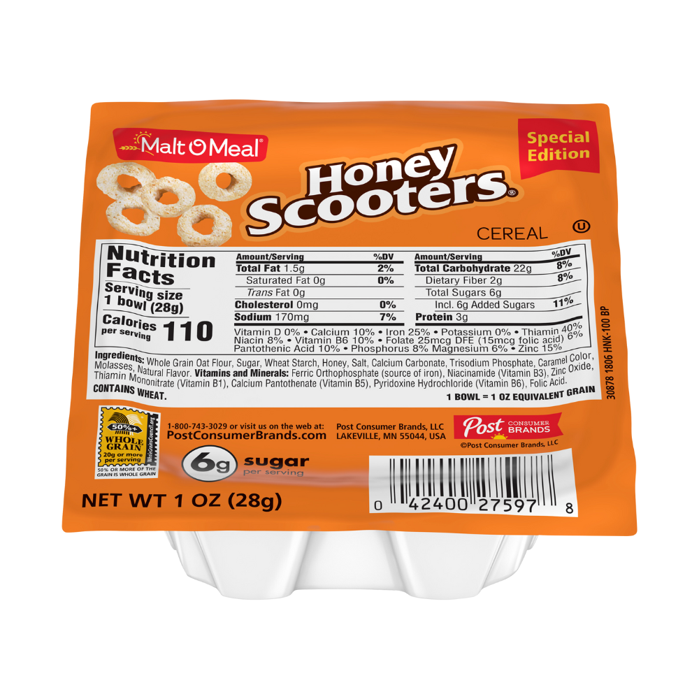 Wholesale Post Scooter Honey Cereal | 1 oz- Bulk