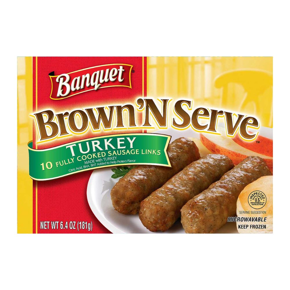 Wholesale Banquet Case Turkey Sausage Link- Bulk