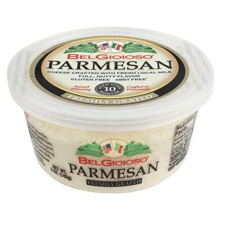 Wholesale Belgioioso Case Grated Parmesan Cheese Cups- Bulk
