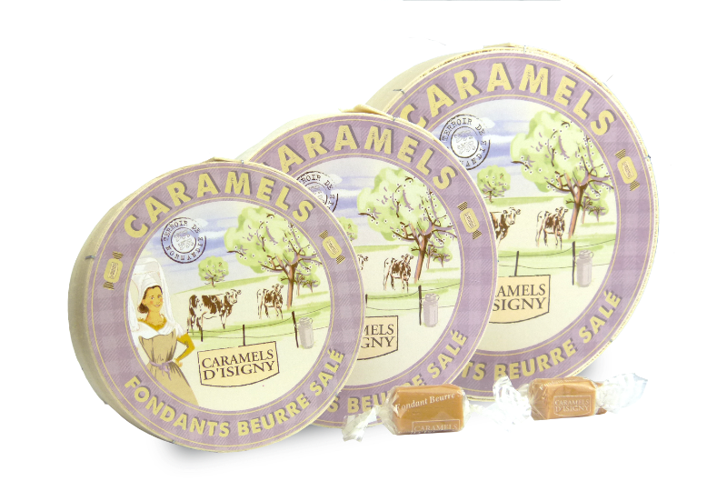 Wholesale Caramel Isigny Sltd Butter Wood Bx- Bulk