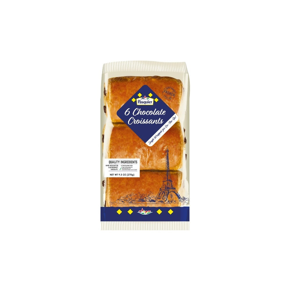 Wholesale Pasquier Case Chocolate Brioche Croissant- Bulk