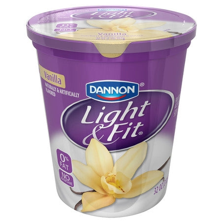 Wholesale Light & Fit Each * Nonfat Vanilla Yogurt- Bulk