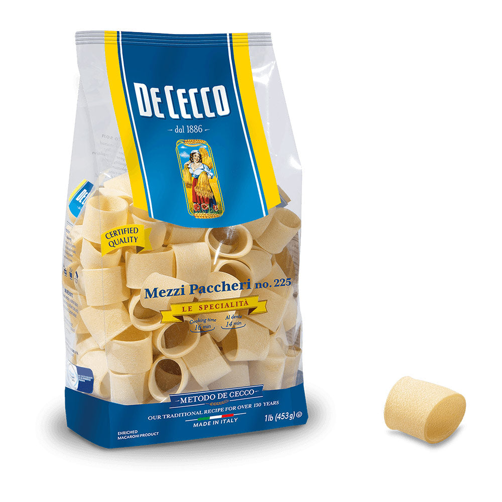 Wholesale De Cecco Case Mezzi Paccheri Pasta- Bulk