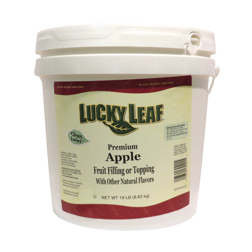 Wholesale Lucky Leaf Case Clean Label Premium Apple Filling- Bulk