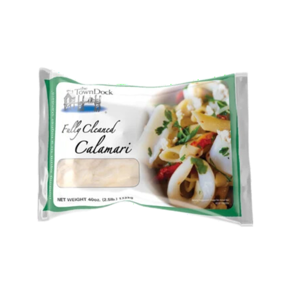 Wholesale Town Dock Large Calamari Tubes 5-8 Frozen | 2.5 lb- Bulk