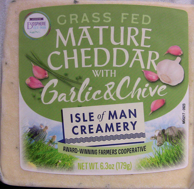 Wholesale Isle Of Man Garlic/Chiv 12M Cheddar- Bulk