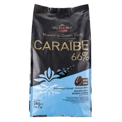 Wholesale Valrhona Case Caraibe Dark Chocolate 66%- Bulk
