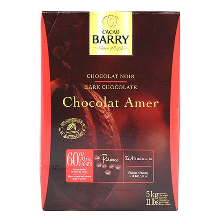Wholesale Cacao Barry Each Chocolat Amer Dark Chocolate 60%- Bulk