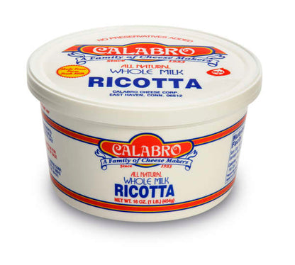 Wholesale Calabro Ricotta Whole Milk- Bulk