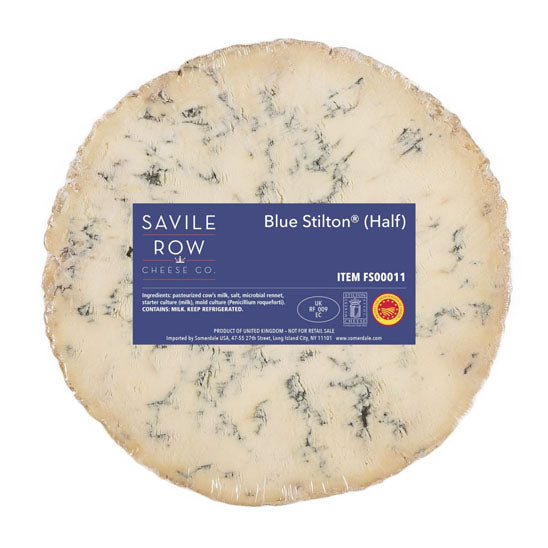 Wholesale BoxNCase Stilton Waxed Blue Cheese Wheel 9lb- Bulk