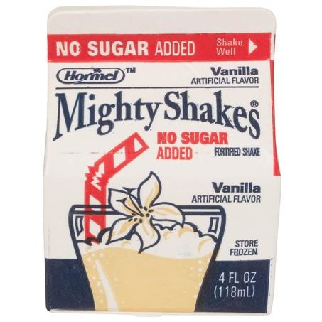 Wholesale Mighty Shakes Case Mighty Shake Vanilla No Sugar Added- Bulk