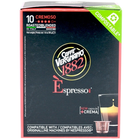 Wholesale Caffe Vergnano Case Cremoso Espresso Capsules- Bulk
